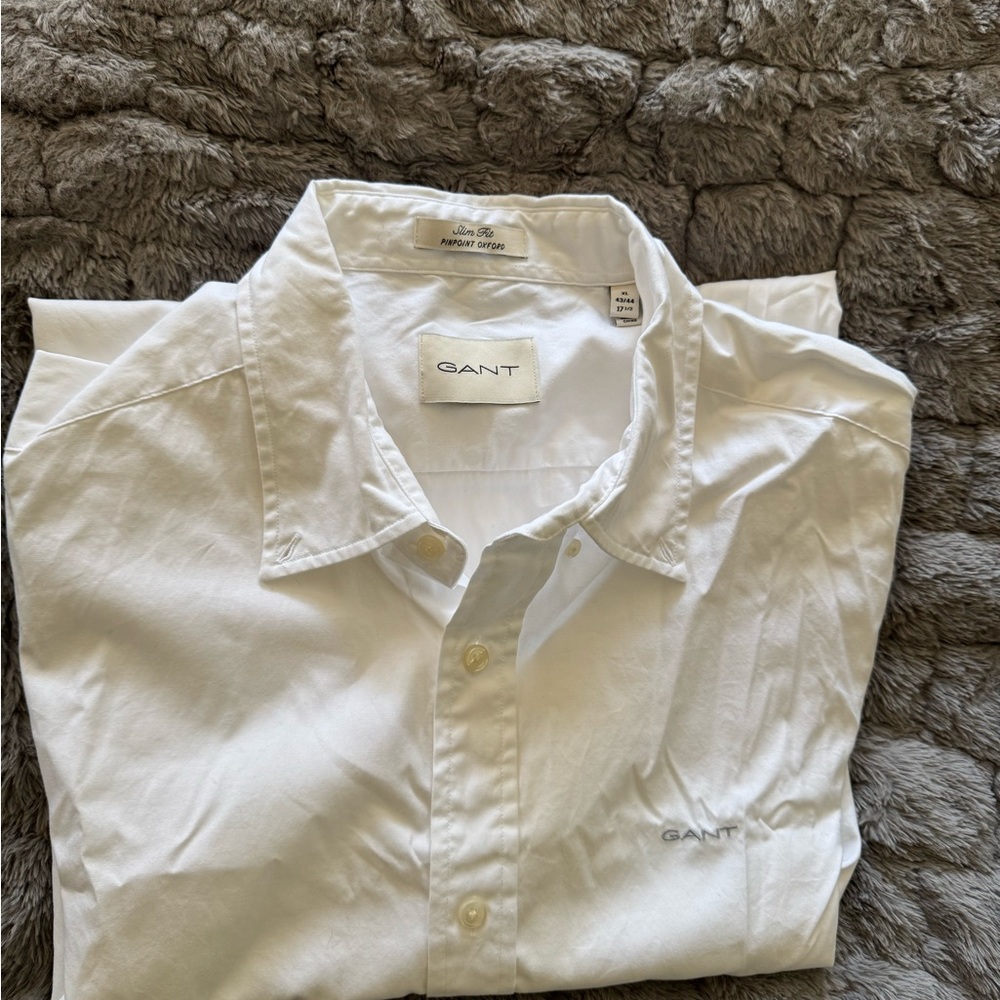 Gant White Dress Shirt Classic Cotton Slim fit